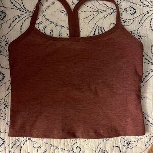 Beyond Yoga Brick Red Long Line Sports Bra Tank - XS